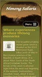 Mobile Screenshot of nimengsafaris.com