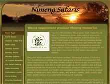 Tablet Screenshot of nimengsafaris.com